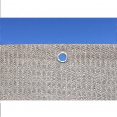 Alion Home Smoke Grey Sun Shade Privacy Panel with Grommets on 2 Sides for Patio, Awning, Window, Pergola or Gazebo  10' x 10'   